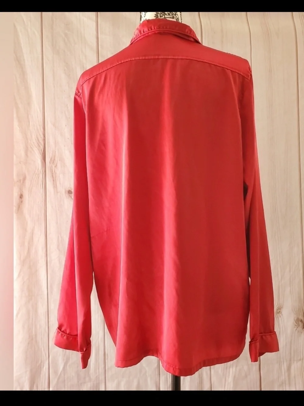 Vintage Victoria's Secret Red Satin Pajamas 2 piece set